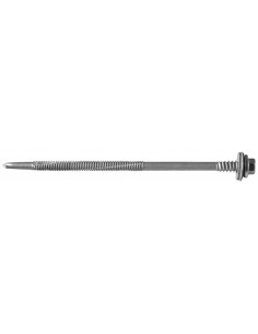 Vis AutoPerceuse acier zingué, tête hexagonale de 8mm sur plats sertie Inox A2.