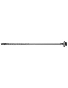 Vis AutoPerceuse acier zingué, tête hexagonale de 8mm sur plats sertie Inox A2.