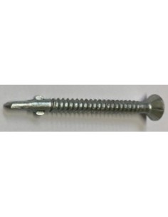 Vis AutoPerceuse acier Inox A2, pointe forêt acier cémenté avec ailettes basses, tête Fraisée empreinte TORX T 25