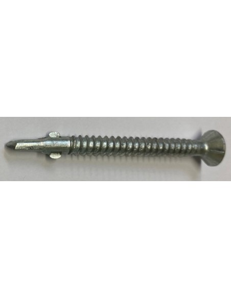 Vis AutoPerceuse acier Inox A2, pointe forêt acier cémenté avec ailettes basses, tête Fraisée empreinte TORX T 25