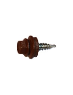 Vis AutoPerceuse acier zingué, tête hexagonale de 8mm sur plats sertie Inox A2.